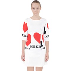 I Love Kimberly Quarter Sleeve Pocket Dress by ilovewhateva