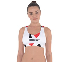 I Love Kimberly Cross String Back Sports Bra by ilovewhateva