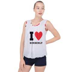 I love kimberly Bubble Hem Chiffon Tank Top