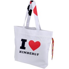 I love kimberly Drawstring Tote Bag