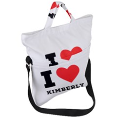 I love kimberly Fold Over Handle Tote Bag