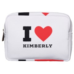 I Love Kimberly Make Up Pouch (medium) by ilovewhateva