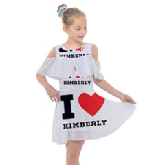 I love kimberly Kids  Shoulder Cutout Chiffon Dress