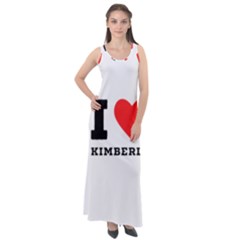 I love kimberly Sleeveless Velour Maxi Dress