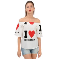 I love kimberly Off Shoulder Short Sleeve Top