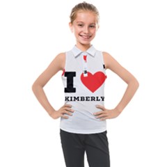 I love kimberly Kids  Sleeveless Polo Tee