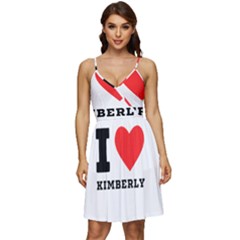 I Love Kimberly V-neck Pocket Summer Dress  by ilovewhateva