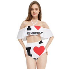 I love kimberly Halter Flowy Bikini Set 