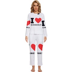 I love kimberly Womens  Long Sleeve Lightweight Pajamas Set
