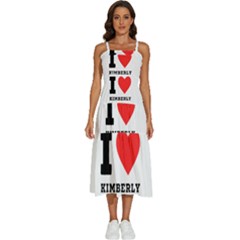 I love kimberly Sleeveless Shoulder Straps Boho Dress