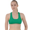 Jade Green	 - 	Criss Cross Racerback Sports Bra View1