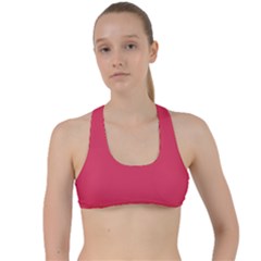 Paradise Pink	 - 	criss Cross Racerback Sports Bra