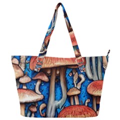 Whimsical Mushroom Full Print Shoulder Bag by GardenOfOphir