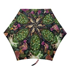 Forest Fairycore Foraging Mini Folding Umbrellas by GardenOfOphir