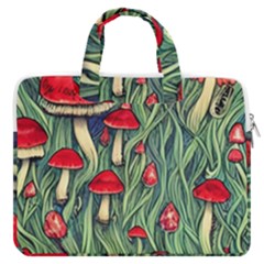 Natural Fairy Foraging Garden Macbook Pro 13  Double Pocket Laptop Bag by GardenOfOphir