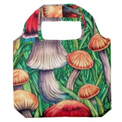 Woodsy Foraging Garden Premium Foldable Grocery Recycle Bag by GardenOfOphir