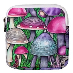 Fantasy Foraging Garden Mini Square Pouch by GardenOfOphir