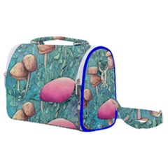 Natural Mushroom Design Fairycore Garden Satchel Shoulder Bag by GardenOfOphir