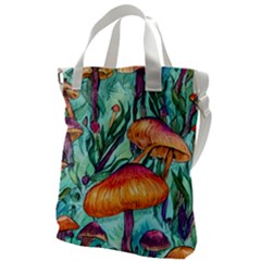 Fairy Forest Treasures Canvas Messenger Bag by GardenOfOphir