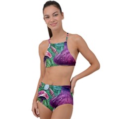 Foraging In The Forest High Waist Tankini Set by GardenOfOphir