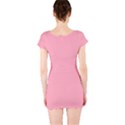 Flamingo Pink	 - 	Short Sleeve Bodycon Dress View2