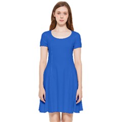 Absolute Zero Blue	 - 	inside Out Cap Sleeve Dress