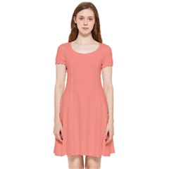 Congo Pink	 - 	inside Out Cap Sleeve Dress by ColorfulDresses