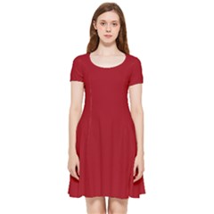 Red Wine	 - 	inside Out Cap Sleeve Dress