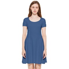 True Blue	 - 	inside Out Cap Sleeve Dress
