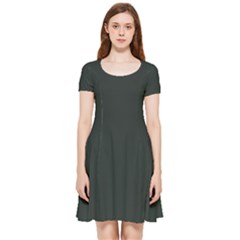 Charleston Green	 - 	inside Out Cap Sleeve Dress by ColorfulDresses