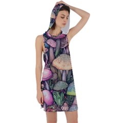 Mushroom Magic Racer Back Hoodie Dress