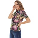 Mushroom Magic Women s Short Sleeve Double Pocket Shirt View3