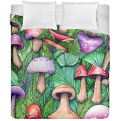Tiny Toadstools Duvet Cover Double Side (california King Size) by GardenOfOphir