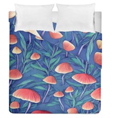 Witchy Mushrooms Duvet Cover Double Side (queen Size) by GardenOfOphir
