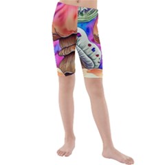 Goblin Mushrooms Kids  Mid Length Swim Shorts