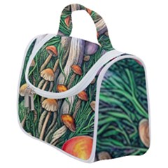 Forest Fairycore Mushroom Foraging Craft Satchel Handbag by GardenOfOphir
