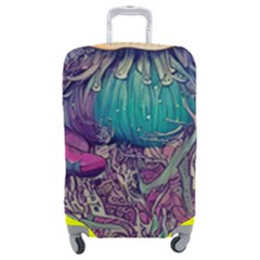 Natural Forest Fairy Mushroom Foraging Luggage Cover (medium) by GardenOfOphir