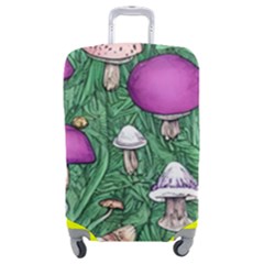 Woodsy Pottery Forest Mushroom Foraging Luggage Cover (medium) by GardenOfOphir