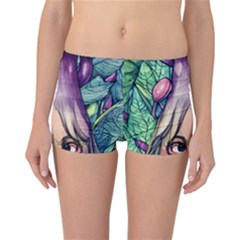 Mushroom Hunting In The Forest Reversible Boyleg Bikini Bottoms by GardenOfOphir