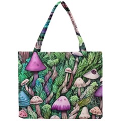 Mushrooms In The Woods Mini Tote Bag by GardenOfOphir