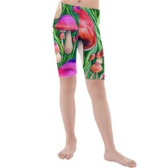 Mushroom Kids  Mid Length Swim Shorts