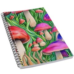 Mushroom 5 5  X 8 5  Notebook by GardenOfOphir