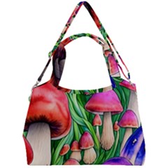 Mushroom Double Compartment Shoulder Bag by GardenOfOphir