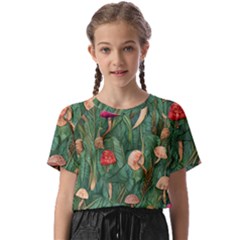 Fairycore Mushroom Kids  Basic Tee by GardenOfOphir