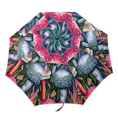 Foraging Mushroom Folding Umbrellas