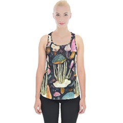 Natural Mushroom Piece Up Tank Top by GardenOfOphir