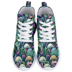 Mushroom Core Fairy Women s Lightweight High Top Sneakers by GardenOfOphir