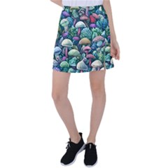 Mushroom Core Fairy Tennis Skirt by GardenOfOphir