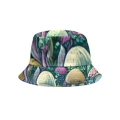 Mushroom Core Fairy Inside Out Bucket Hat (kids) by GardenOfOphir