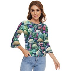 Mushroom Core Fairy Bell Sleeve Top